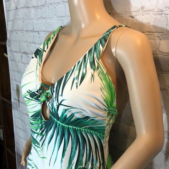 TiniBikini Palm Fronds Print One Piece Swimsuit XL - Picture 6 of 16